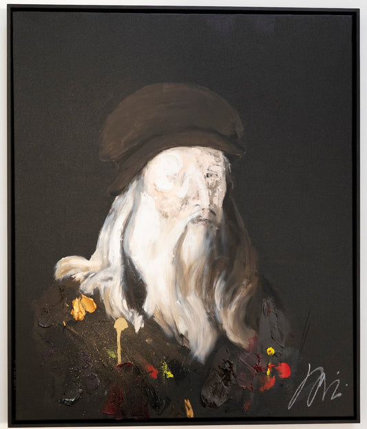 Just released NEW ARTWORKS!! from abstract portrait collection "Leonardo da Vinci"