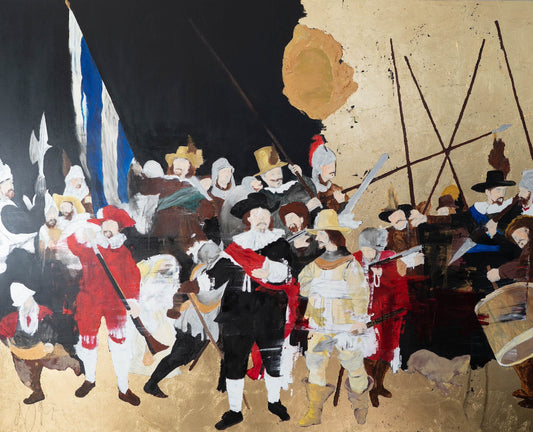 Day of the artwork "Night Watch contemporary after Rembrandt" Painting