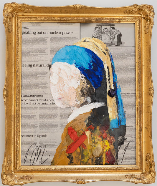 Day of the artwork "UNTITLED Portrait work (Girl with a Pearl Earring)" Painting