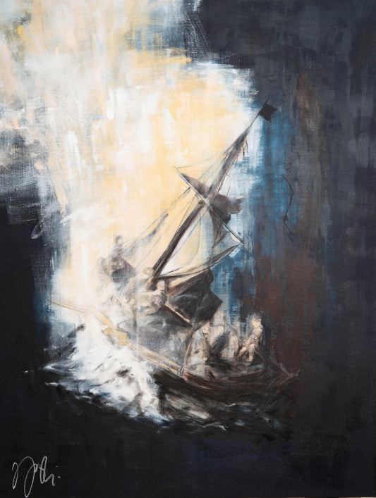 Day of the artwork "The Storm on the Sea of Galilee after Rembrandt" Painting