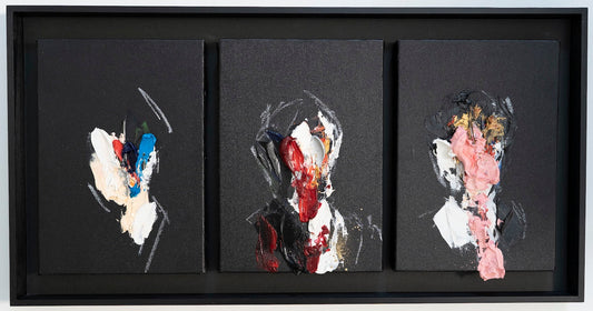 Just released NEW ARTWORKS!! from Floral collection "UNTITLED Portrait works" abstract portrait artwork. contemporary painting