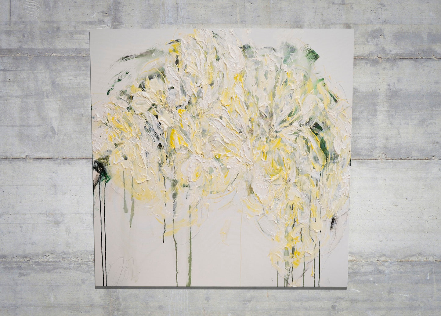 Title of artwork "Flowers" contemporary painting
