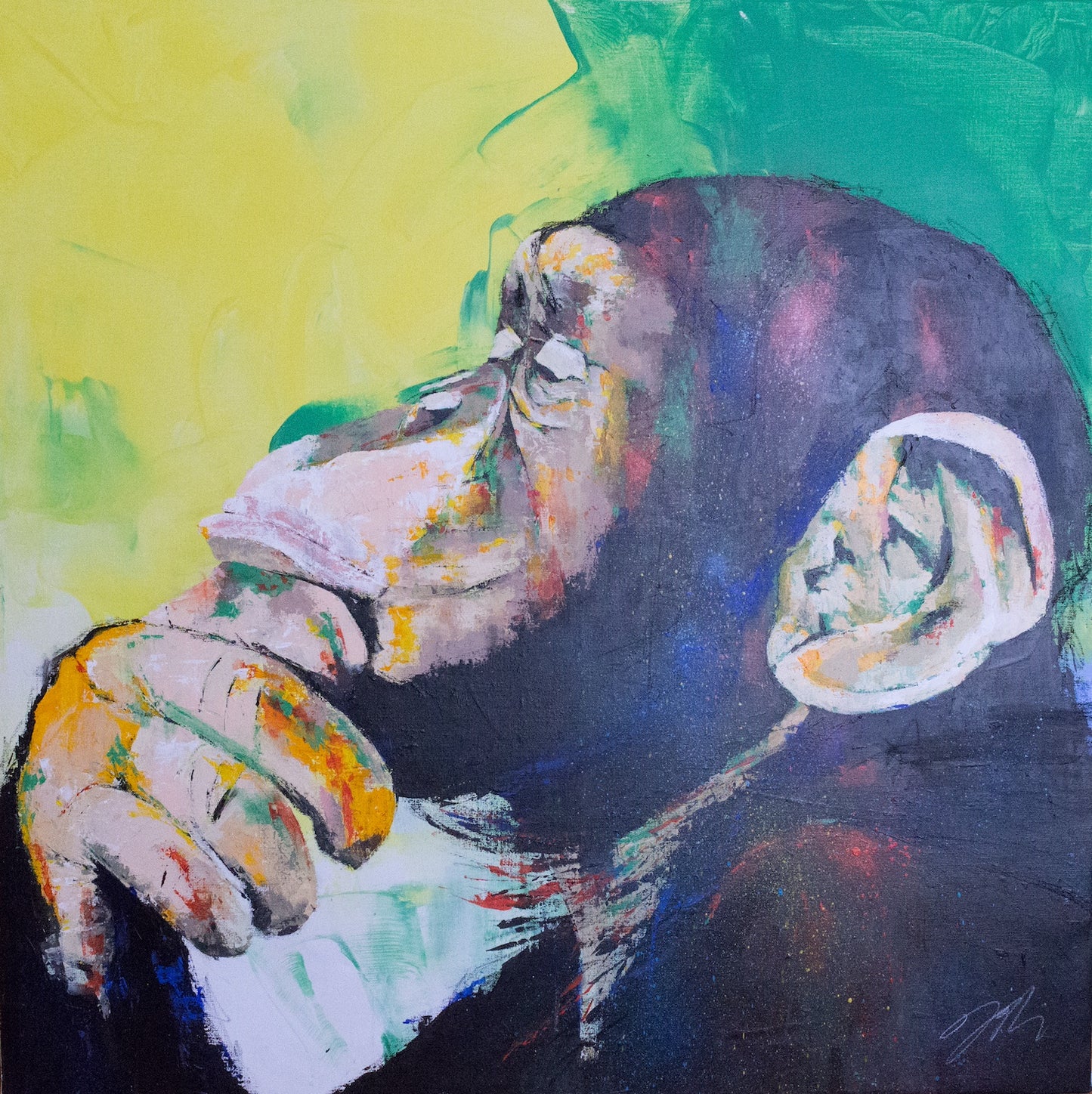 Monkey painting
