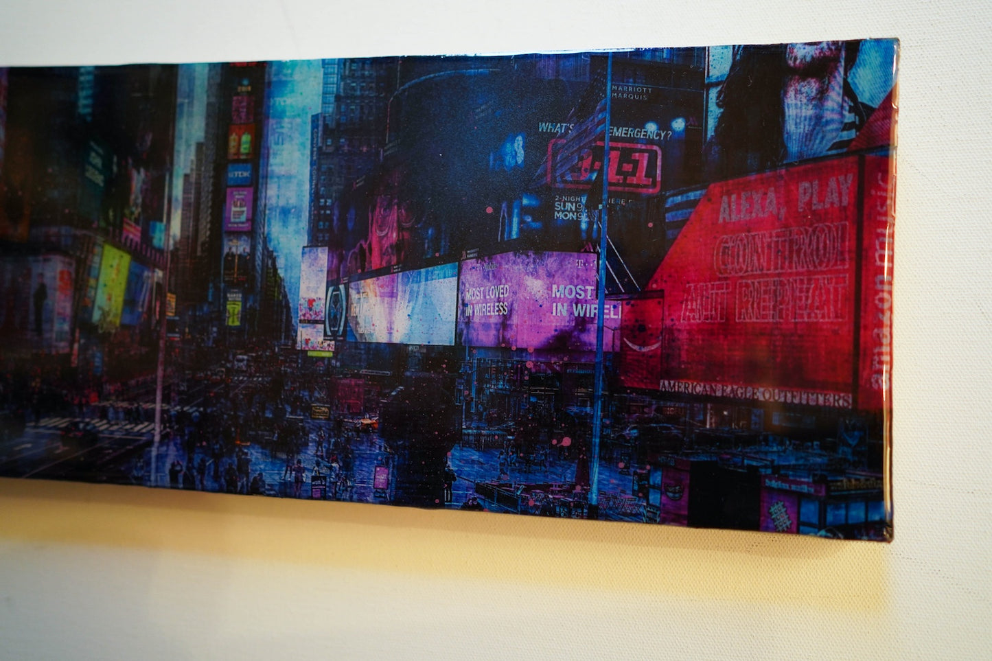 New York, Times square painting
