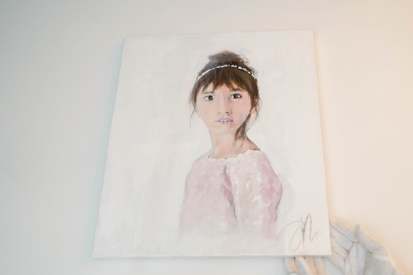a girl contemporary painting