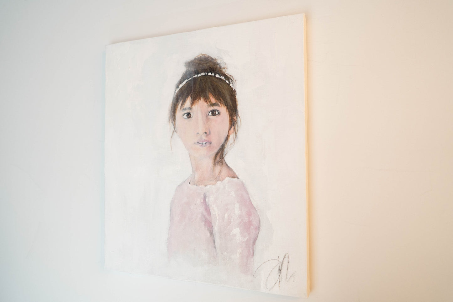 a girl contemporary painting