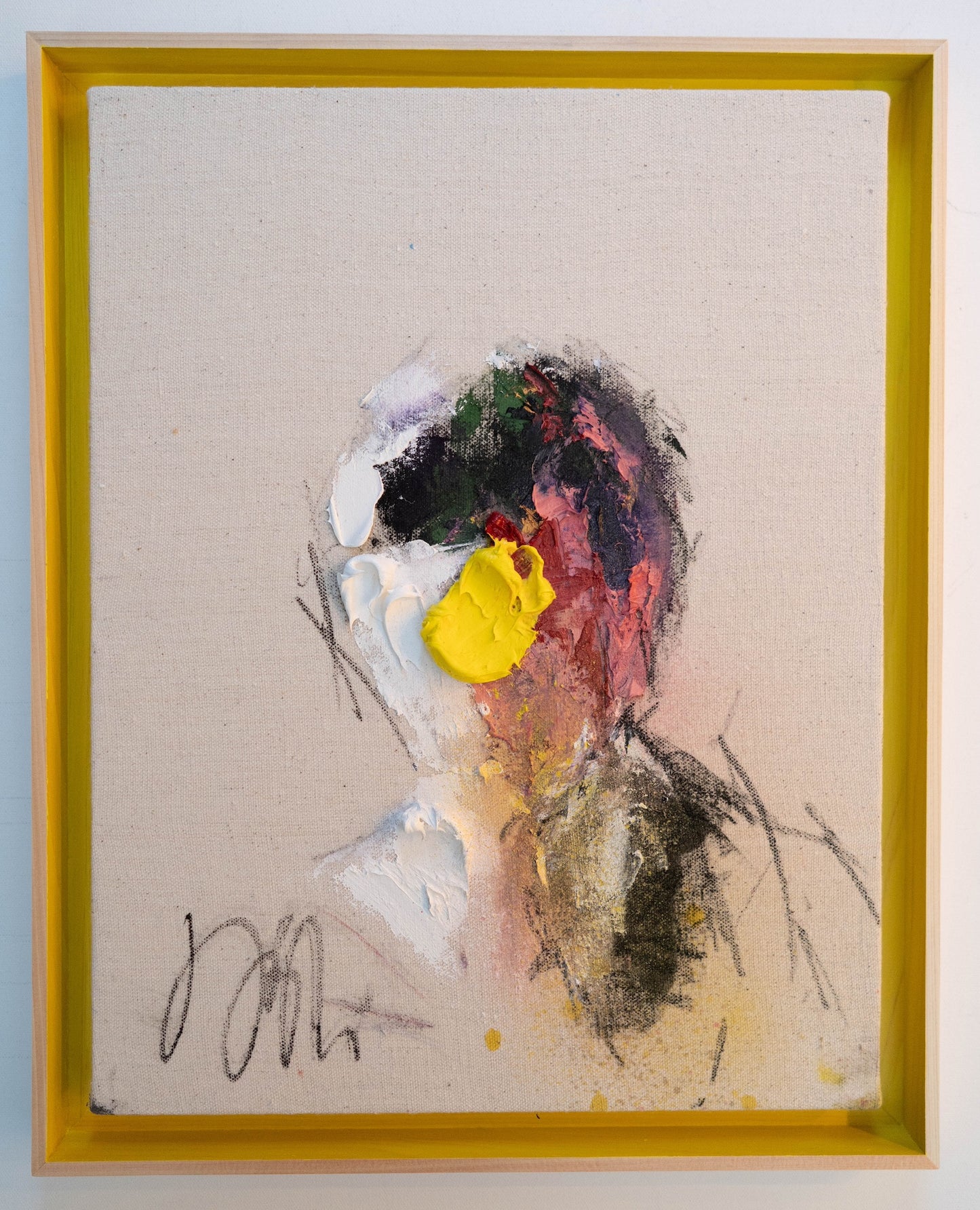Yellow Portrait work contemporary painting