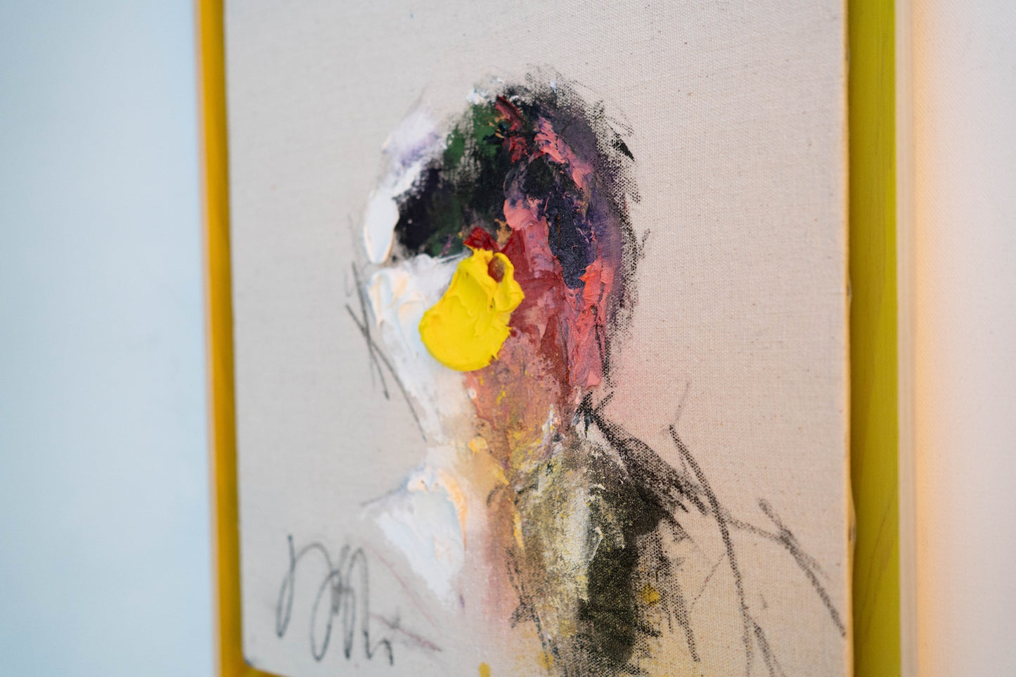 Yellow Portrait work contemporary painting
