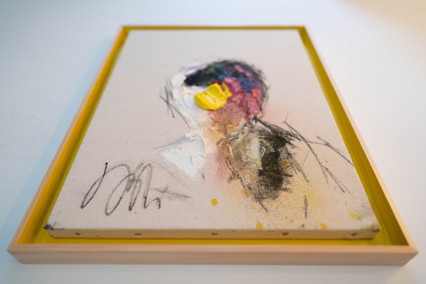 Yellow Portrait work contemporary painting
