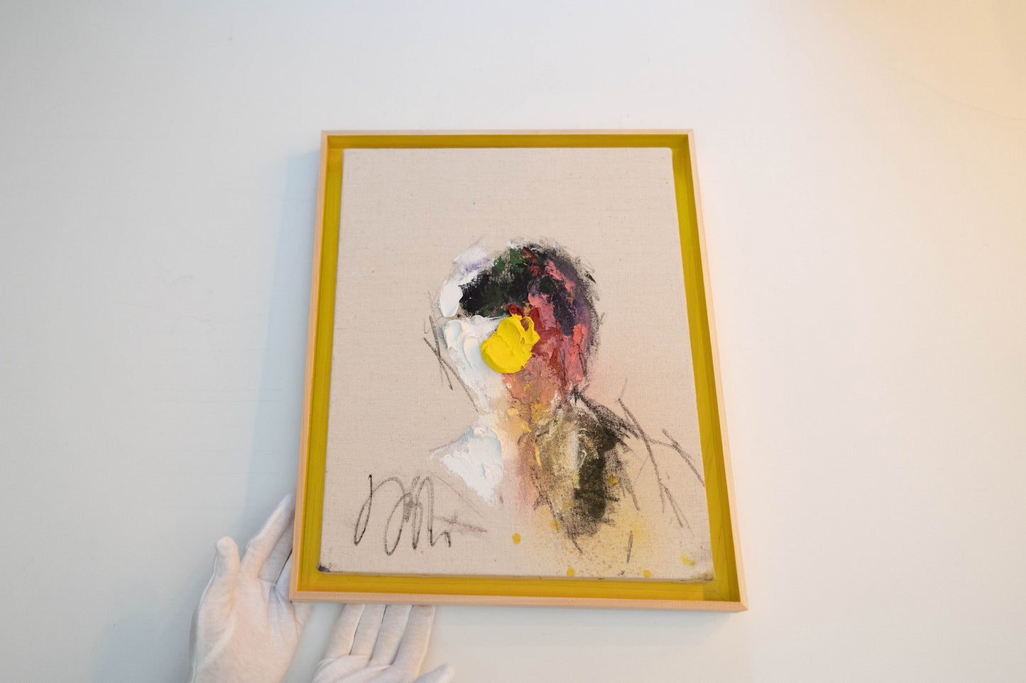 Yellow Portrait work contemporary painting