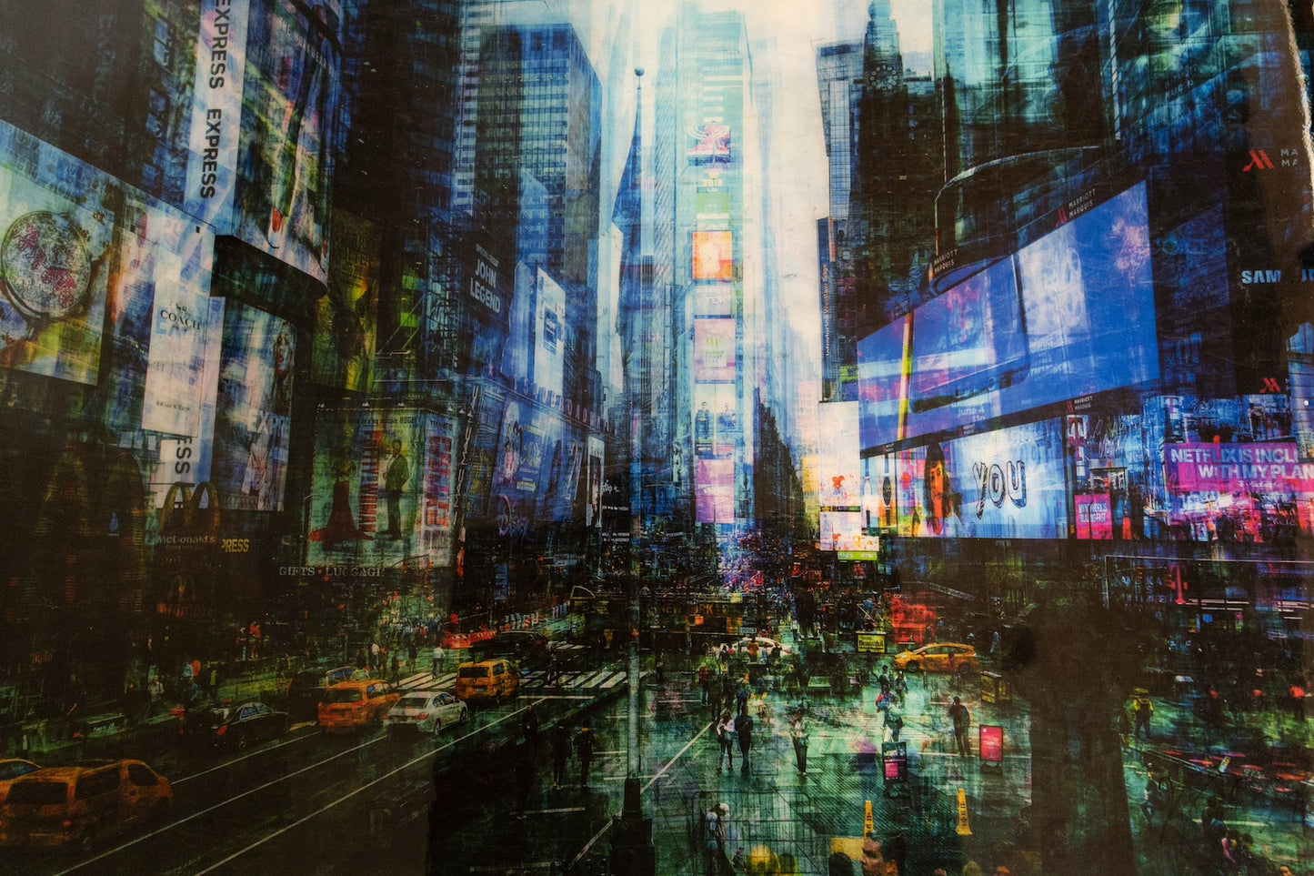 New York, Times square painting