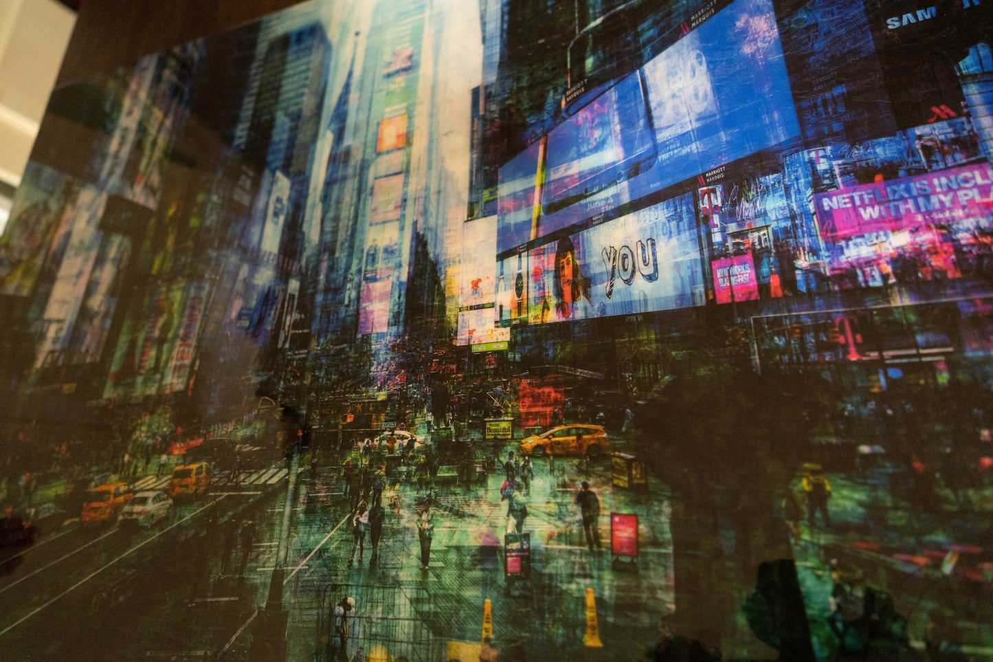 New York, Times square painting