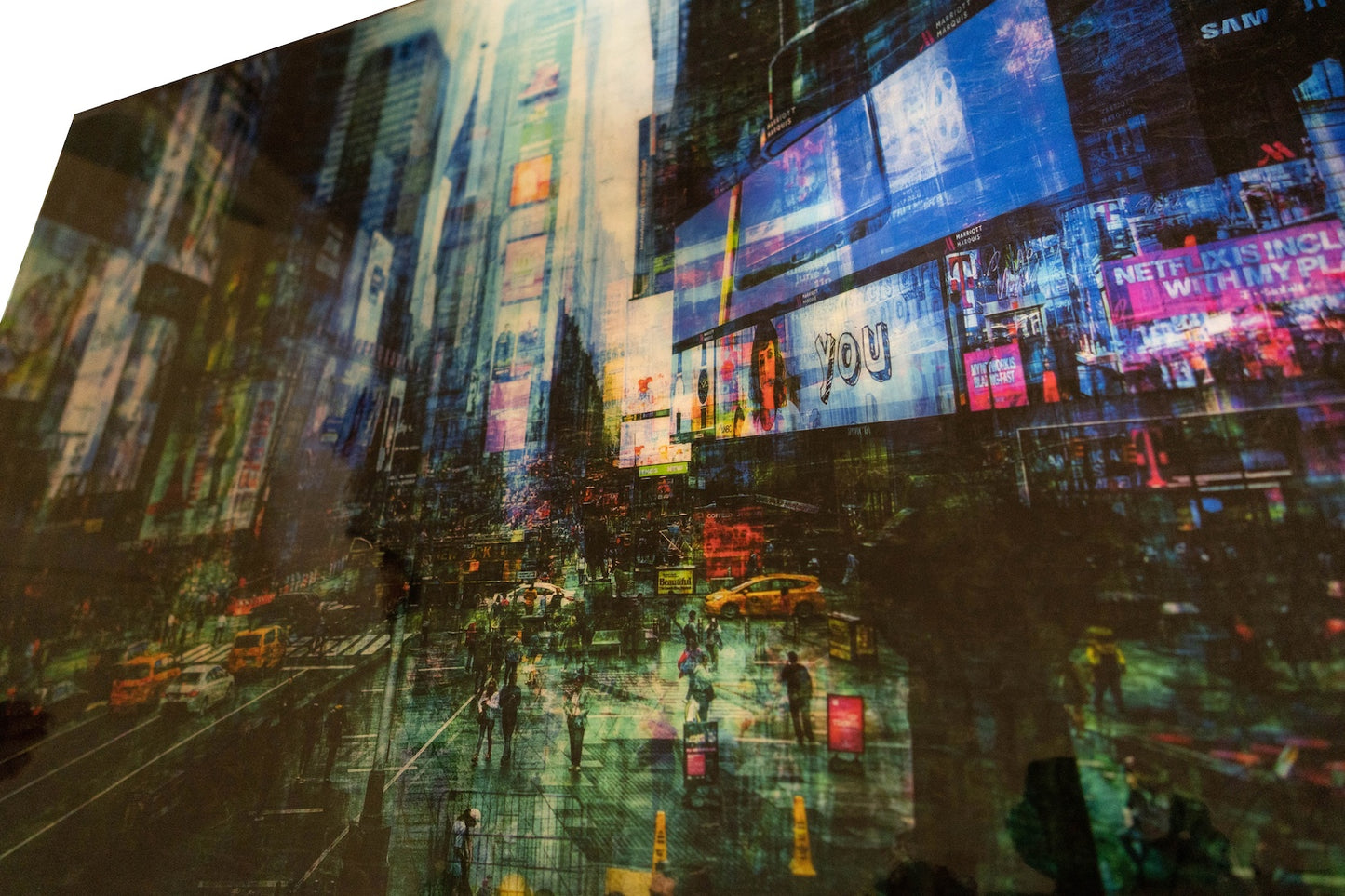 New York, Times square painting