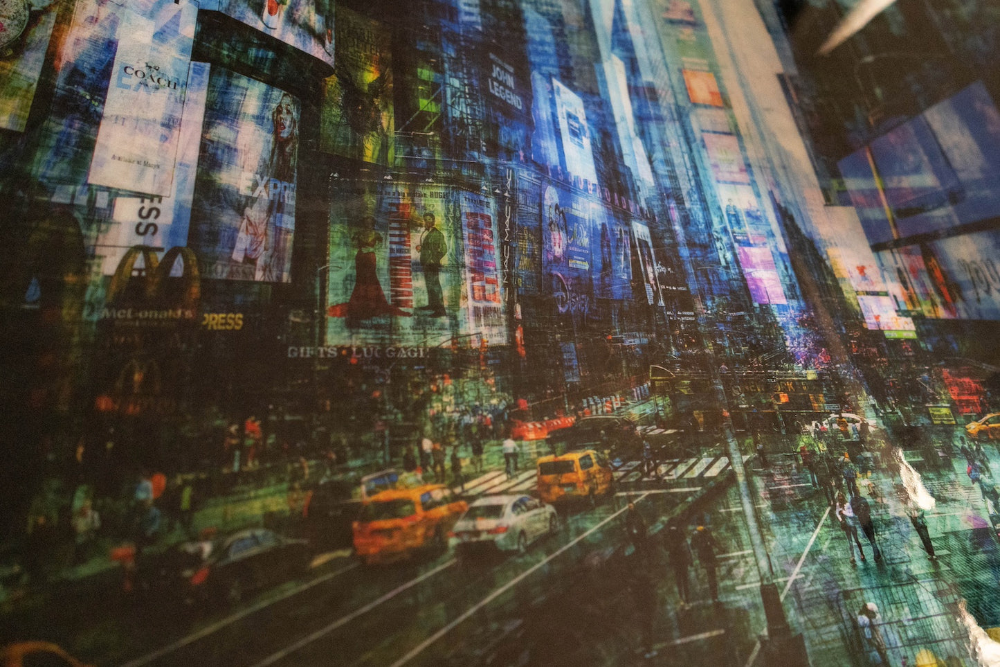New York, Times square painting