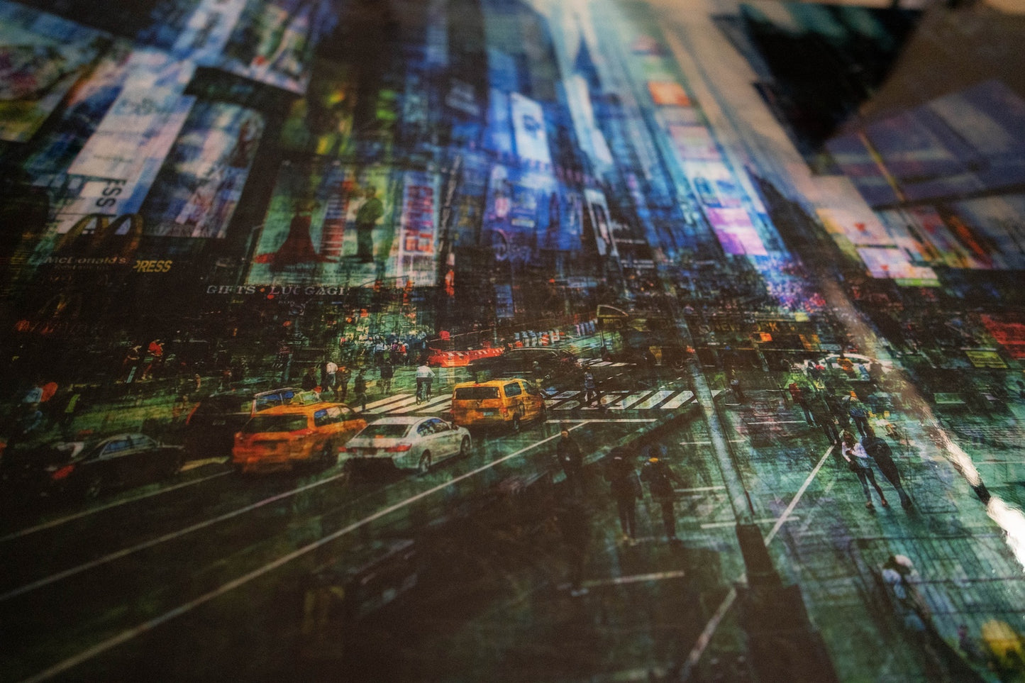 New York, Times square painting
