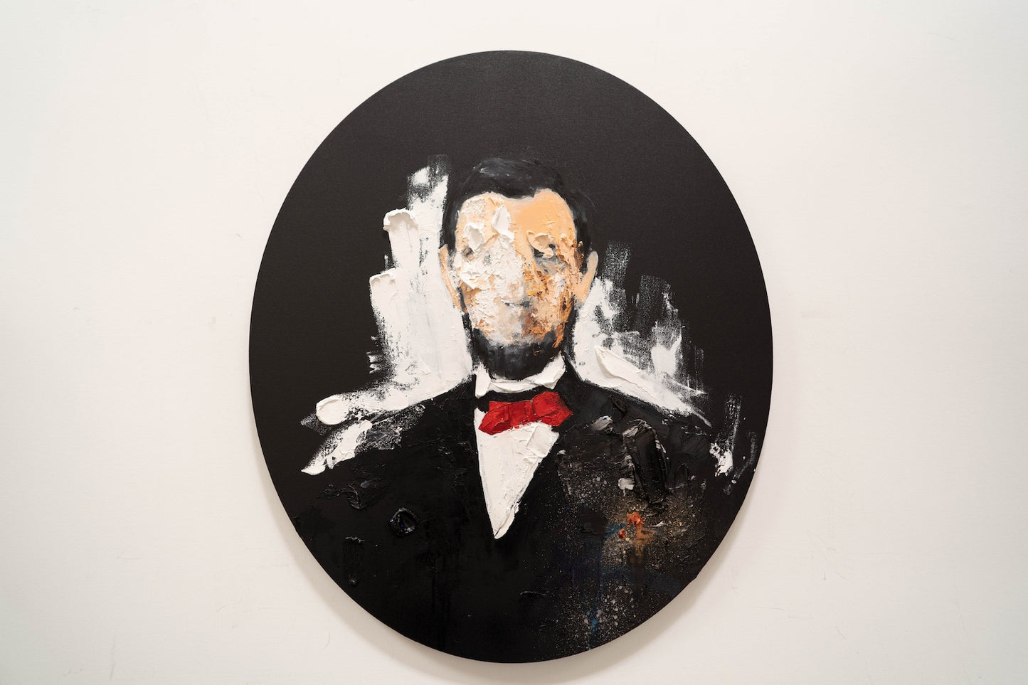 UNTITLED Portrait work (Abraham Lincoln) contemporary painting