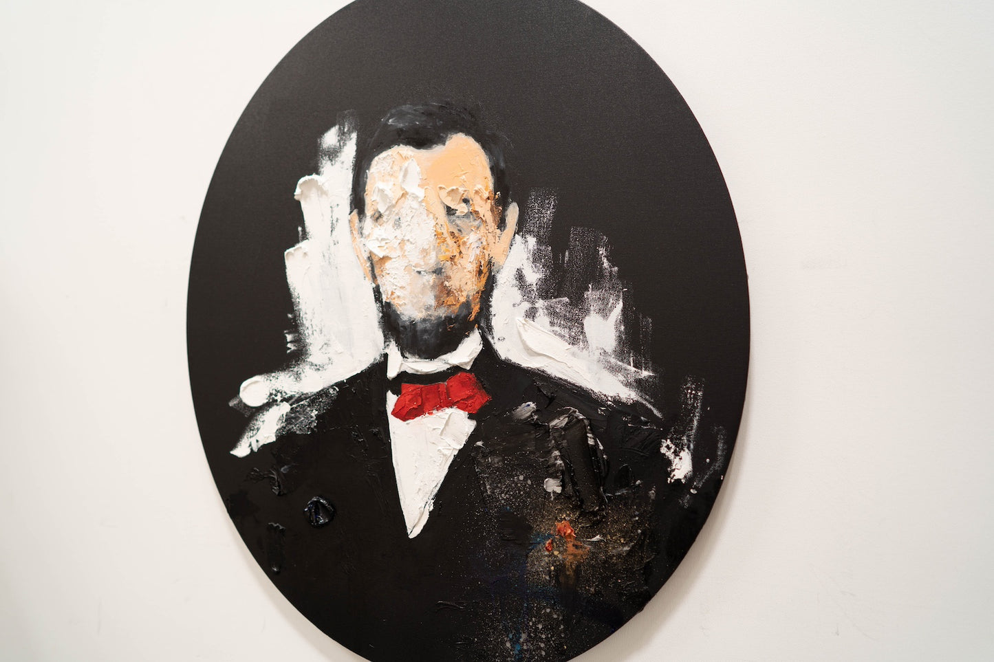 UNTITLED Portrait work (Abraham Lincoln) contemporary painting