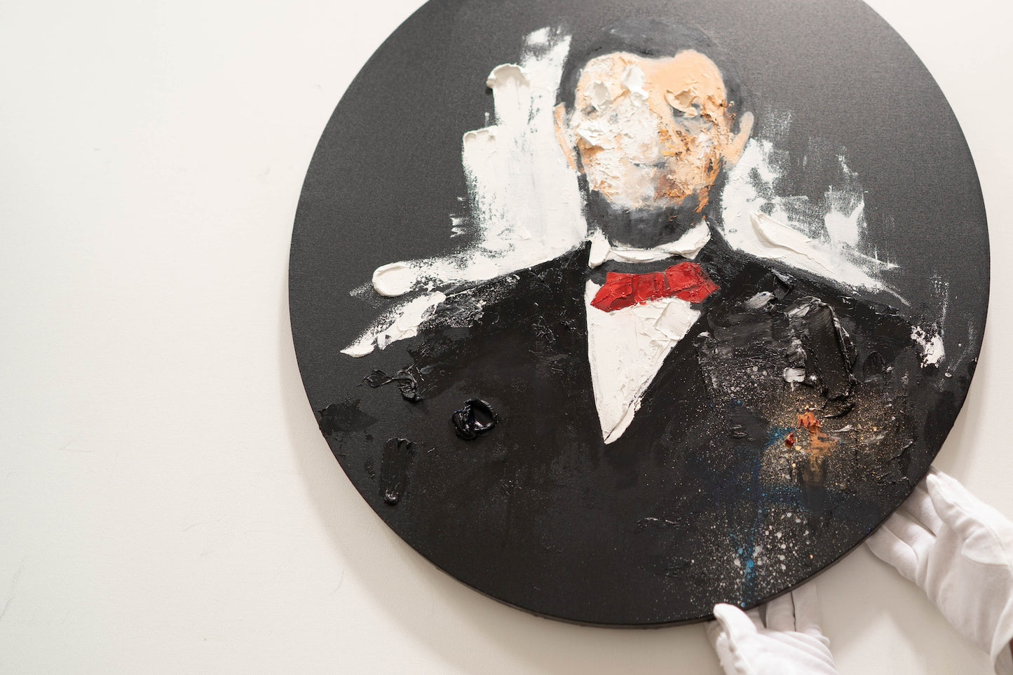 UNTITLED Portrait work (Abraham Lincoln) contemporary painting