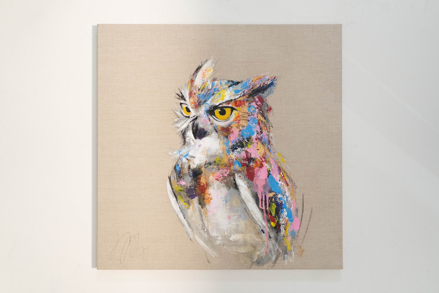 owl contemporary painting