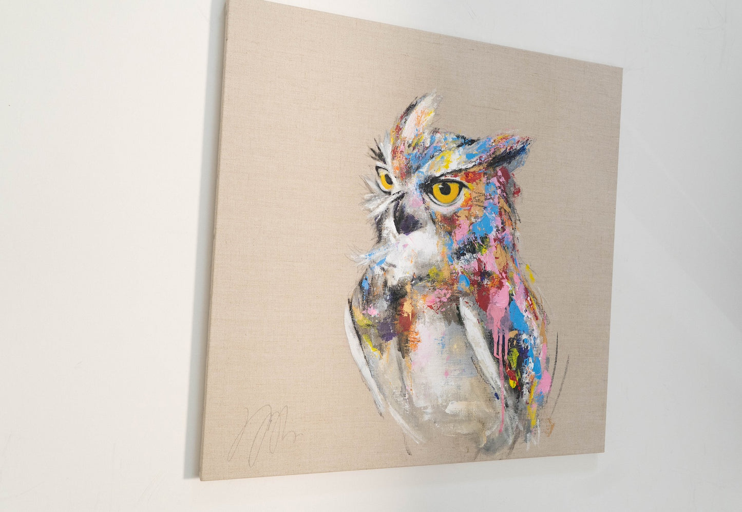 owl contemporary painting
