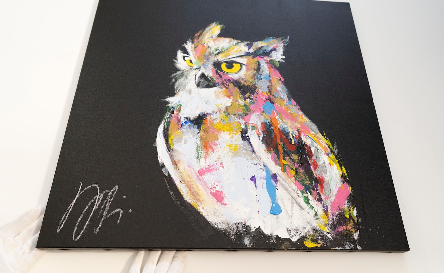 owl contemporary painting