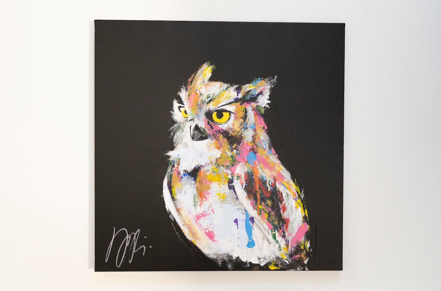 owl contemporary painting
