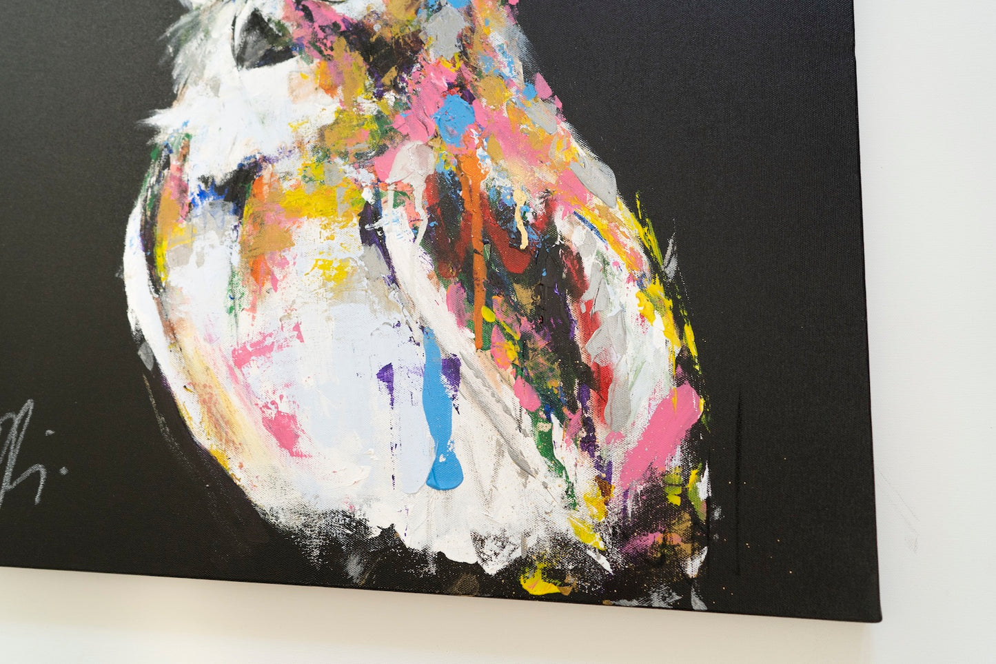 owl contemporary painting