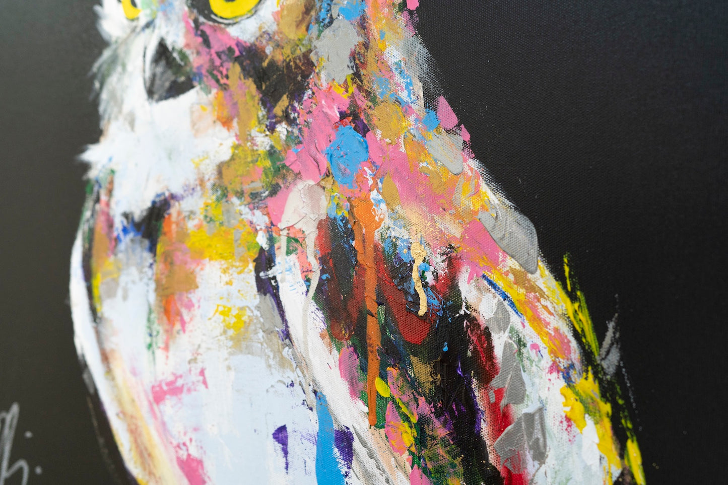 owl contemporary painting