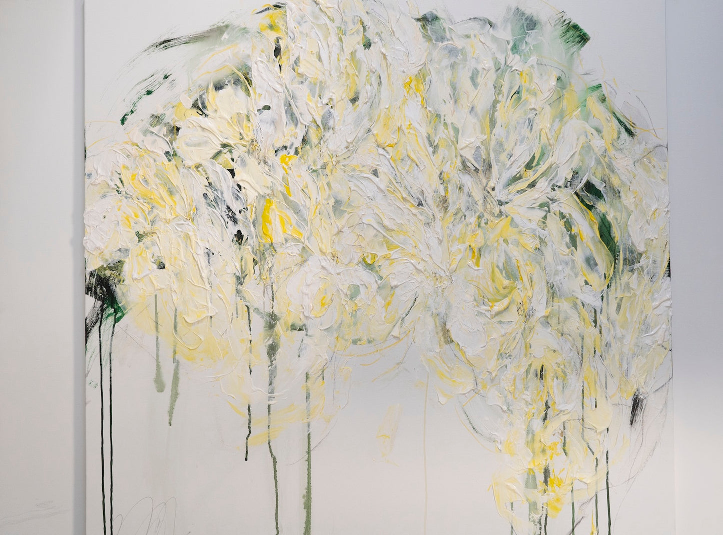 Title of artwork "Flowers" contemporary painting