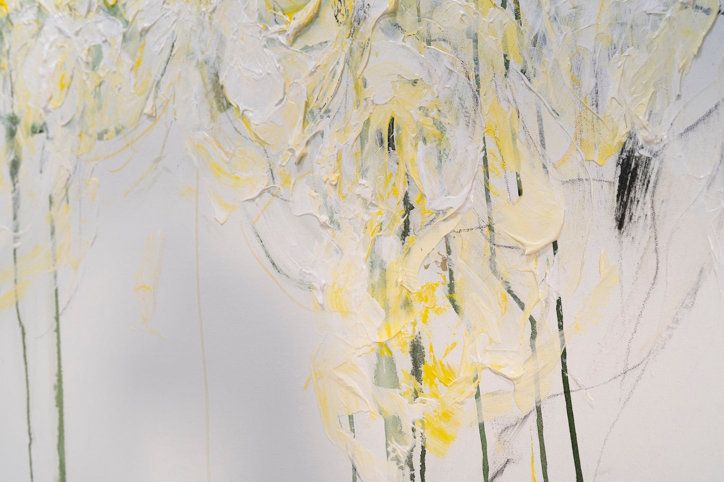 Title of artwork "Flowers" contemporary painting