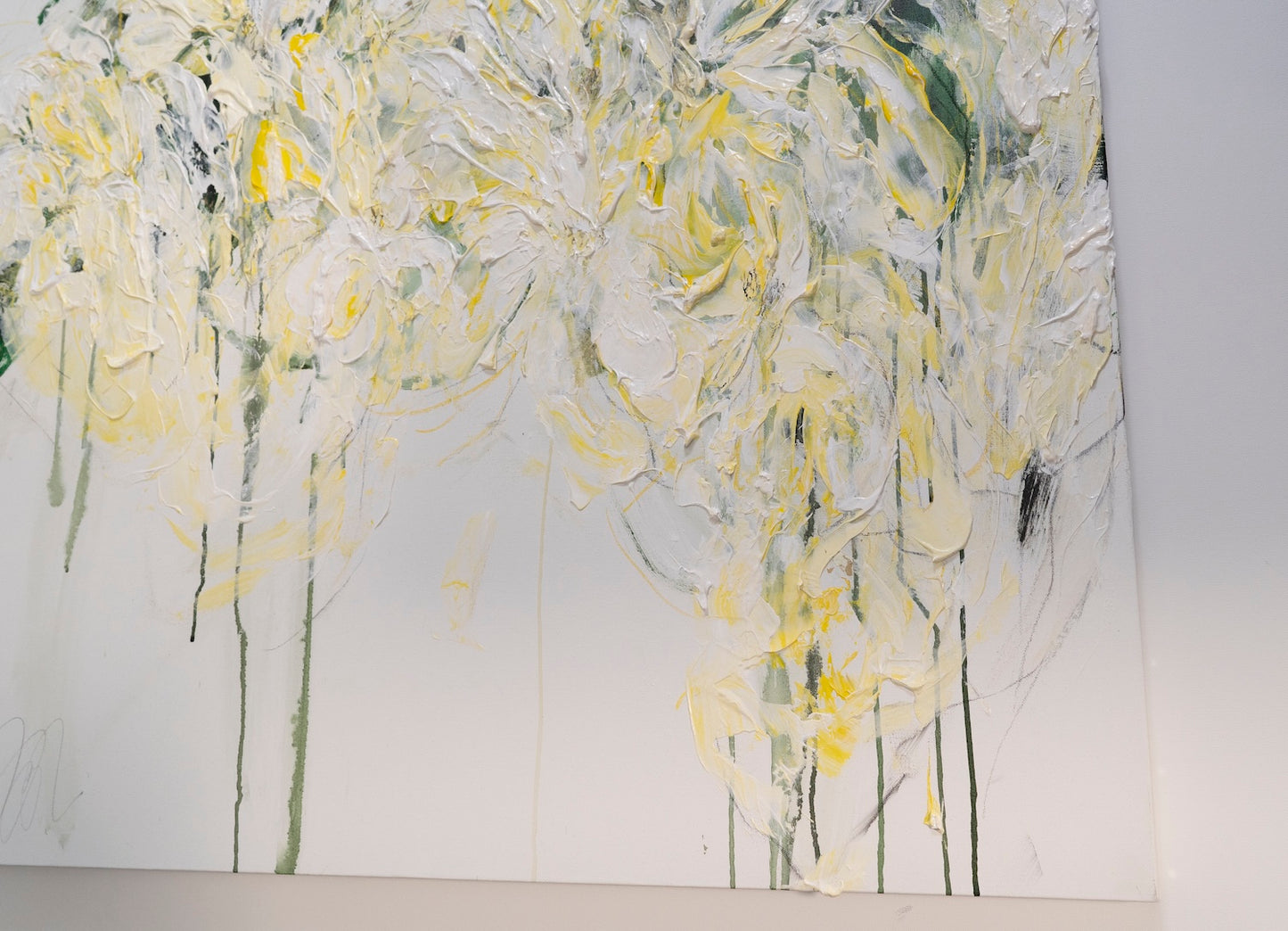 Title of artwork "Flowers" contemporary painting