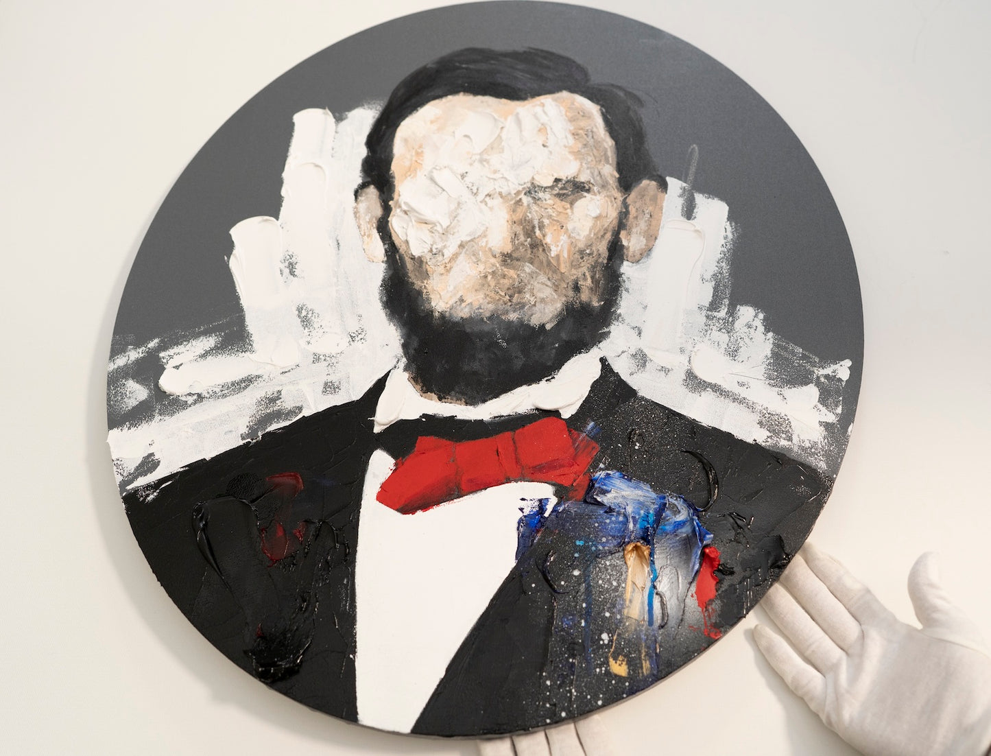 UNTITLED Portrait work (Abraham Lincoln) contemporary painting