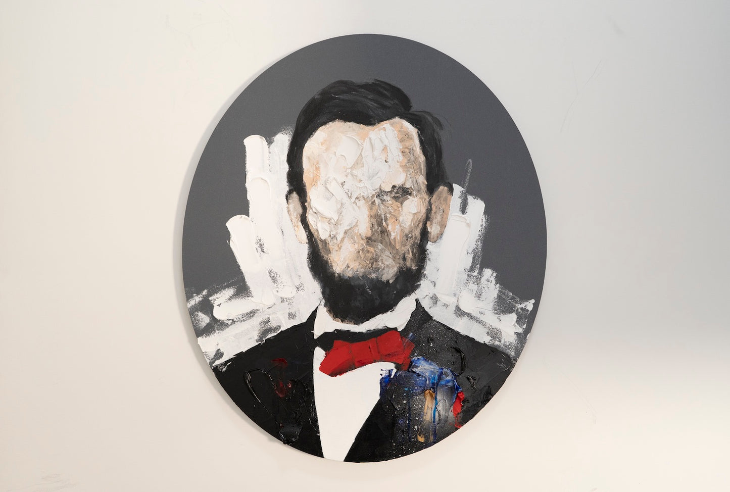 UNTITLED Portrait work (Abraham Lincoln) contemporary painting