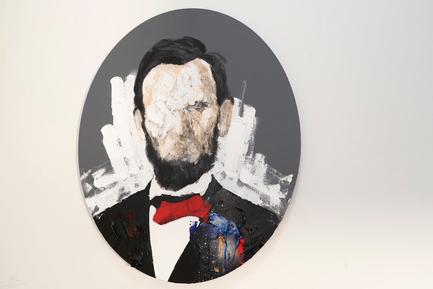 UNTITLED Portrait work (Abraham Lincoln) contemporary painting