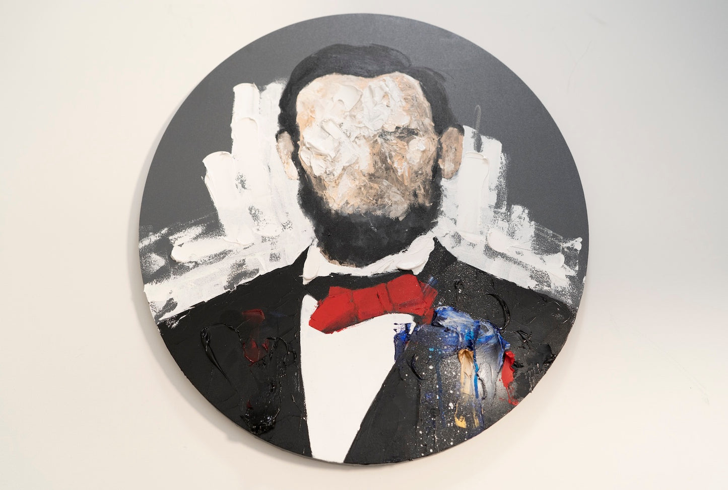 UNTITLED Portrait work (Abraham Lincoln) contemporary painting