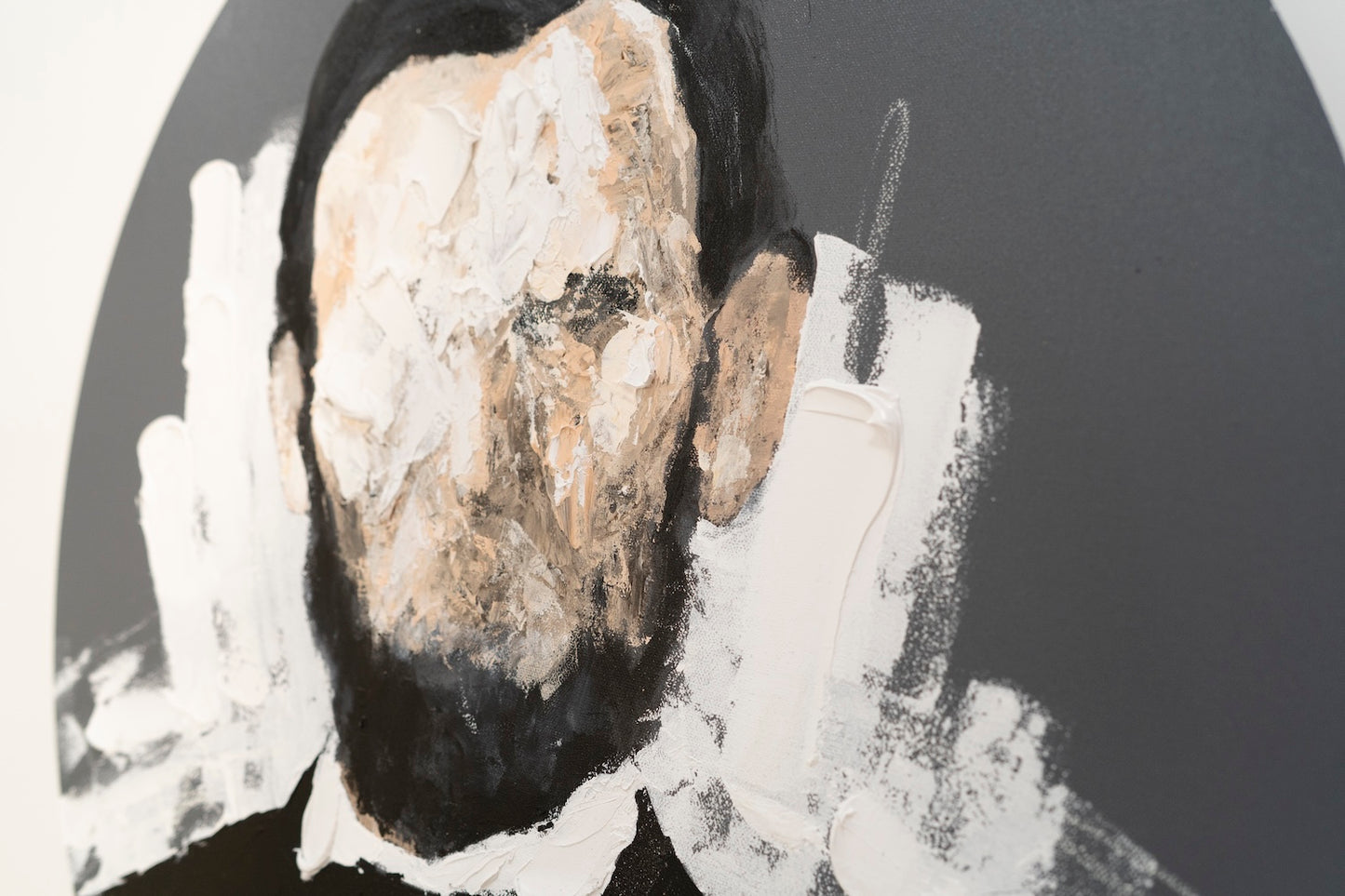UNTITLED Portrait work (Abraham Lincoln) contemporary painting
