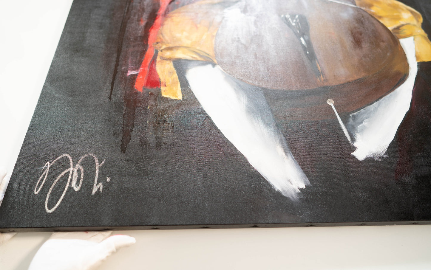 The Cellist contemporary painting