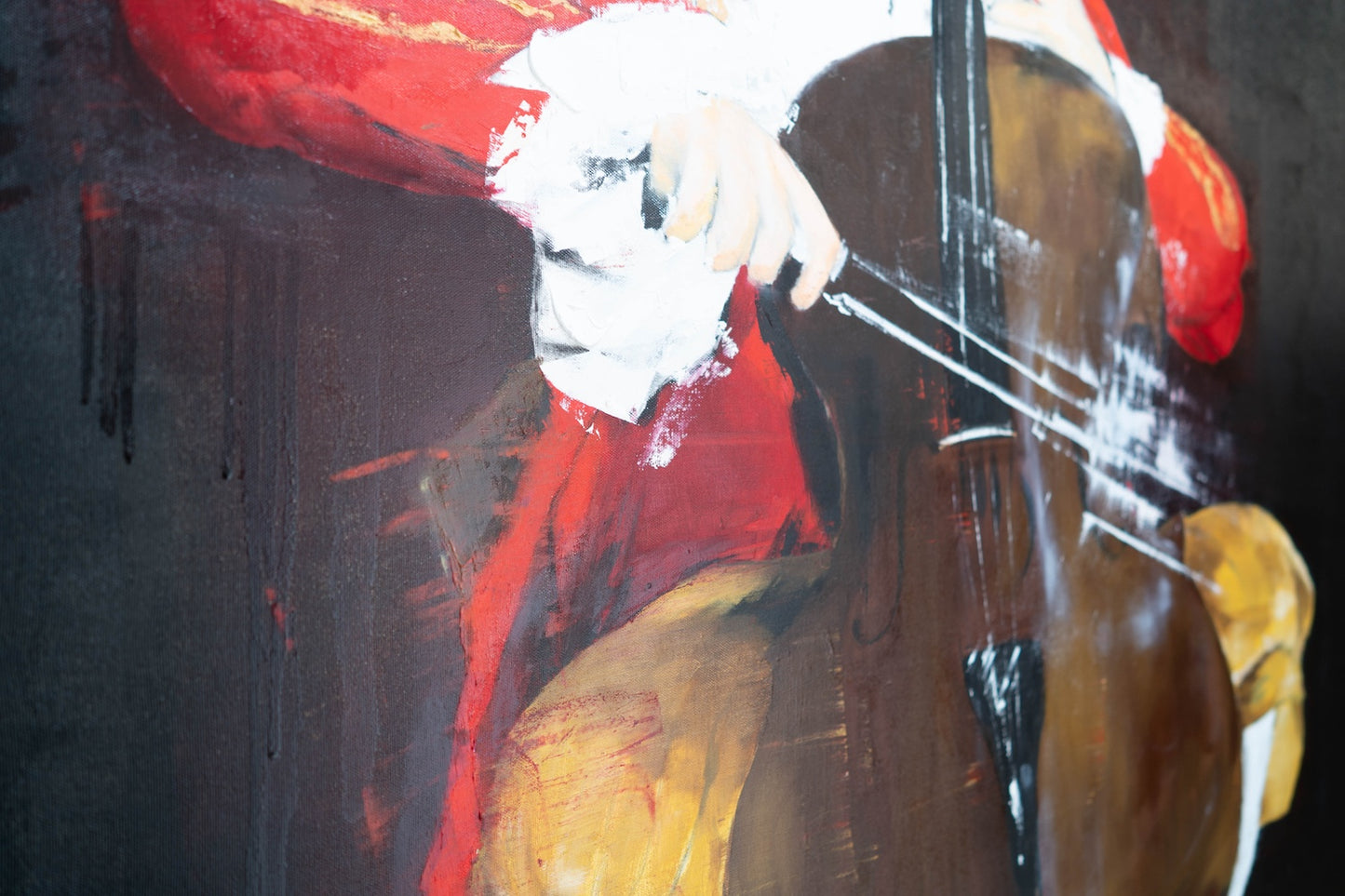 The Cellist contemporary painting