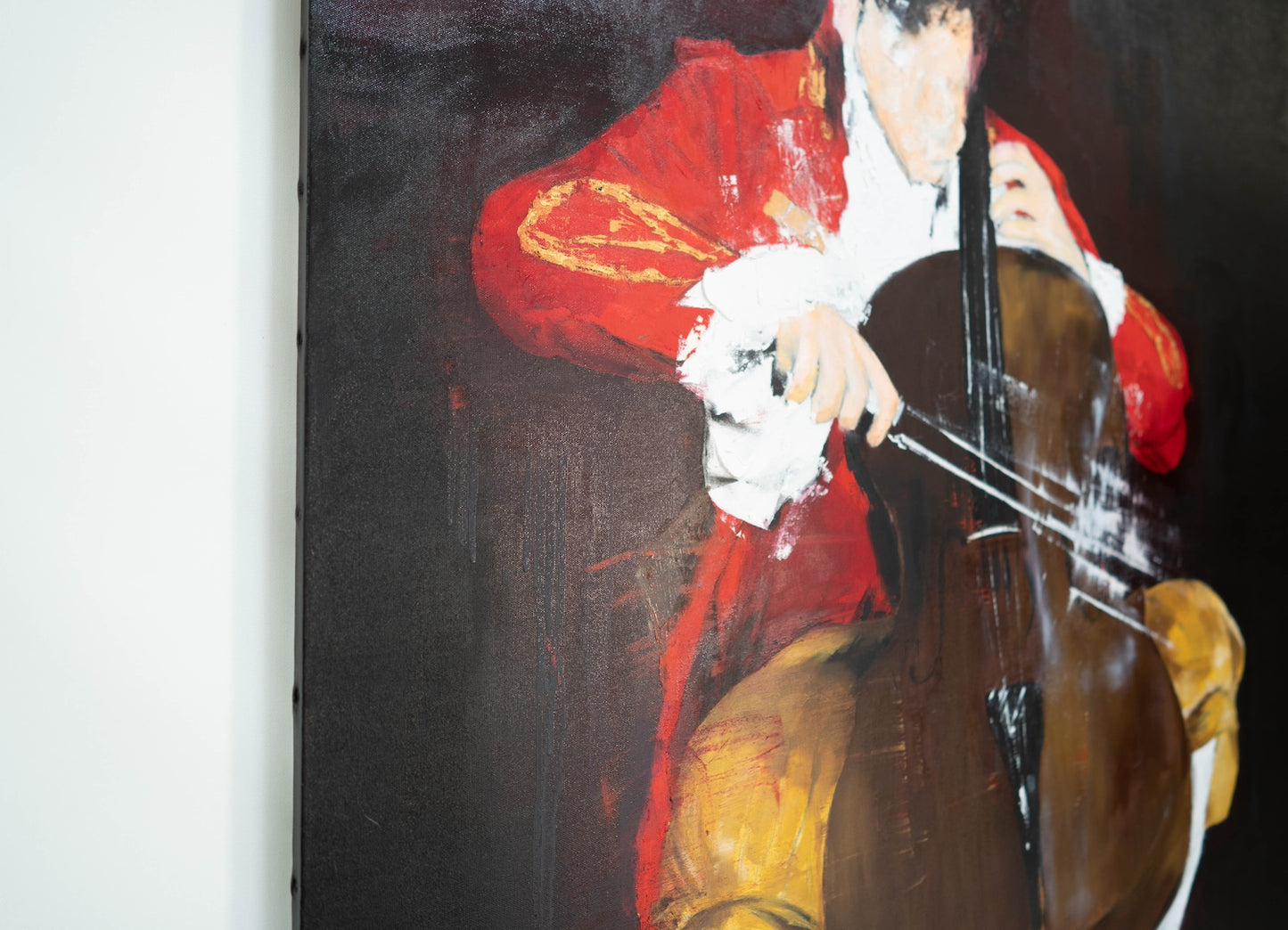 The Cellist contemporary painting