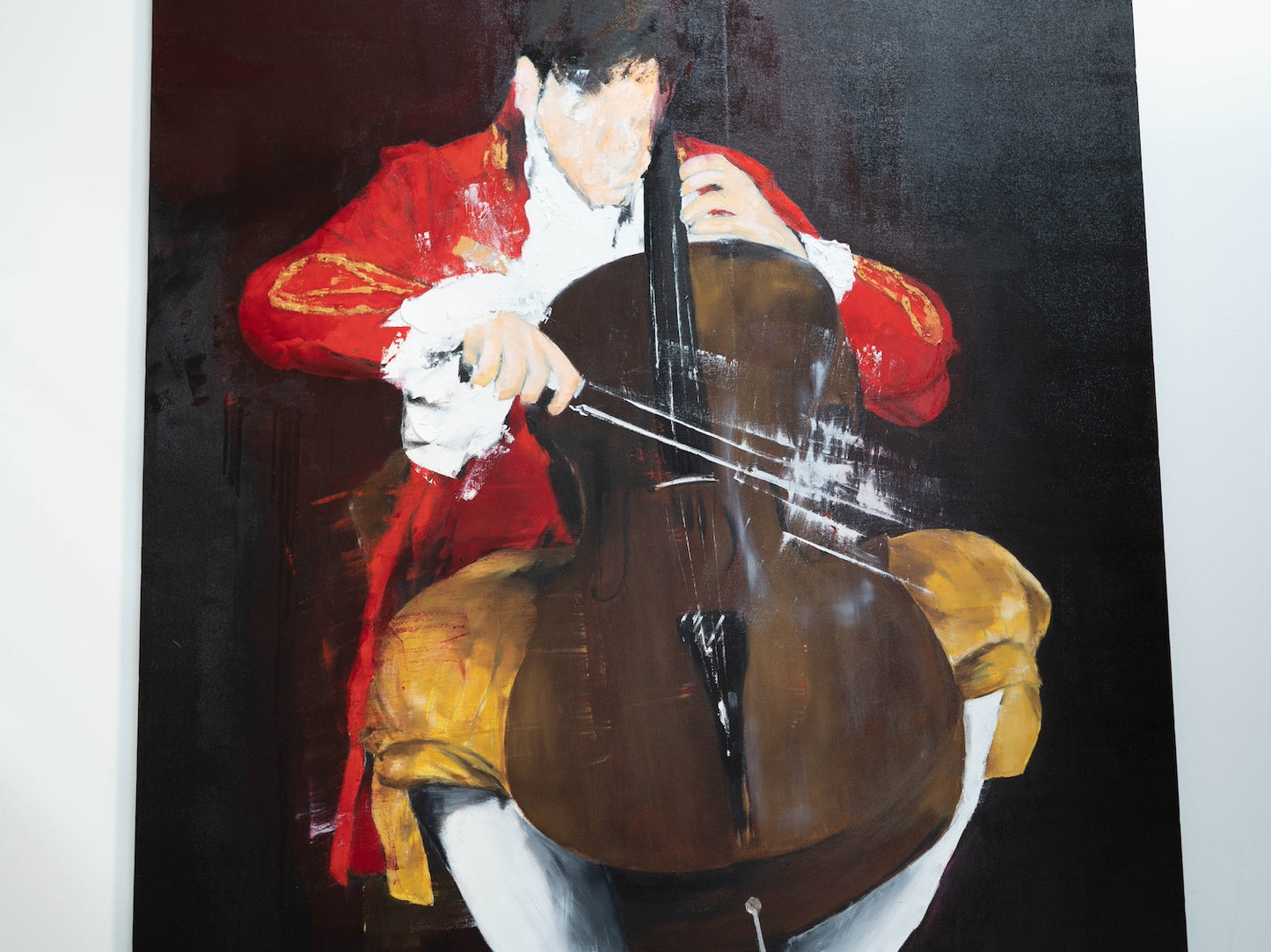 The Cellist contemporary painting