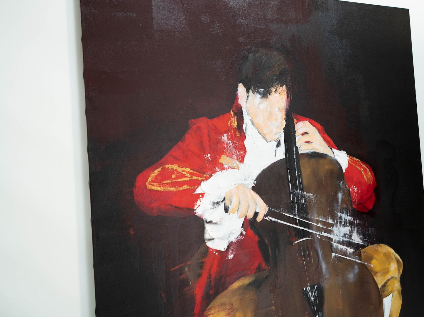 The Cellist contemporary painting