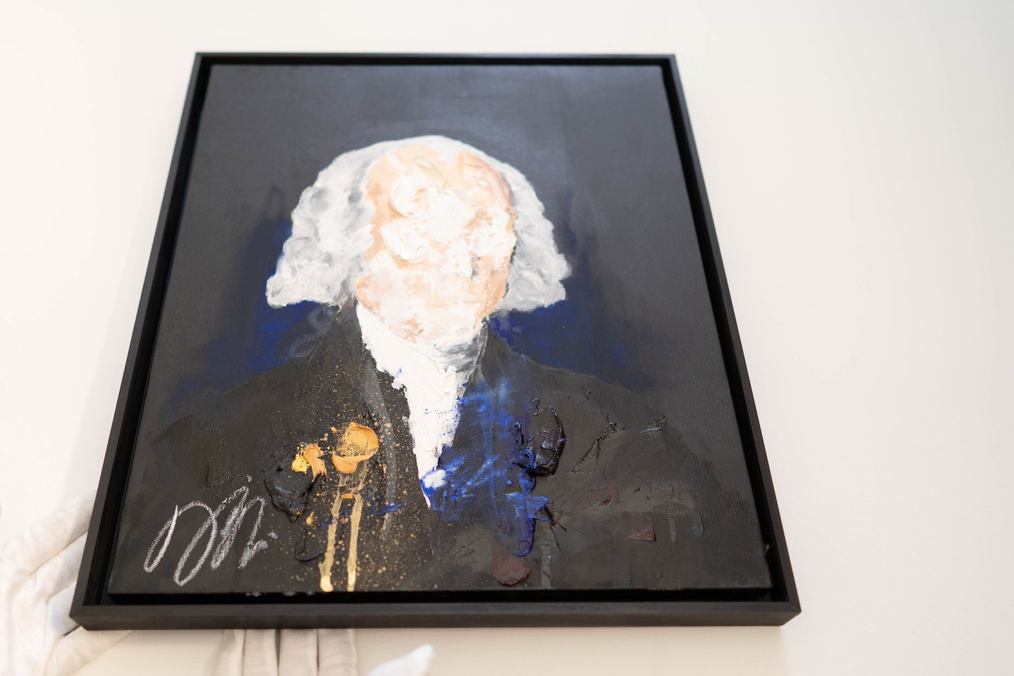 Portrait work UNTITLED (James Madison) contemporary painting