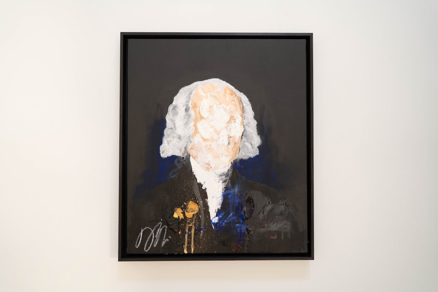 Portrait work UNTITLED (James Madison) contemporary painting
