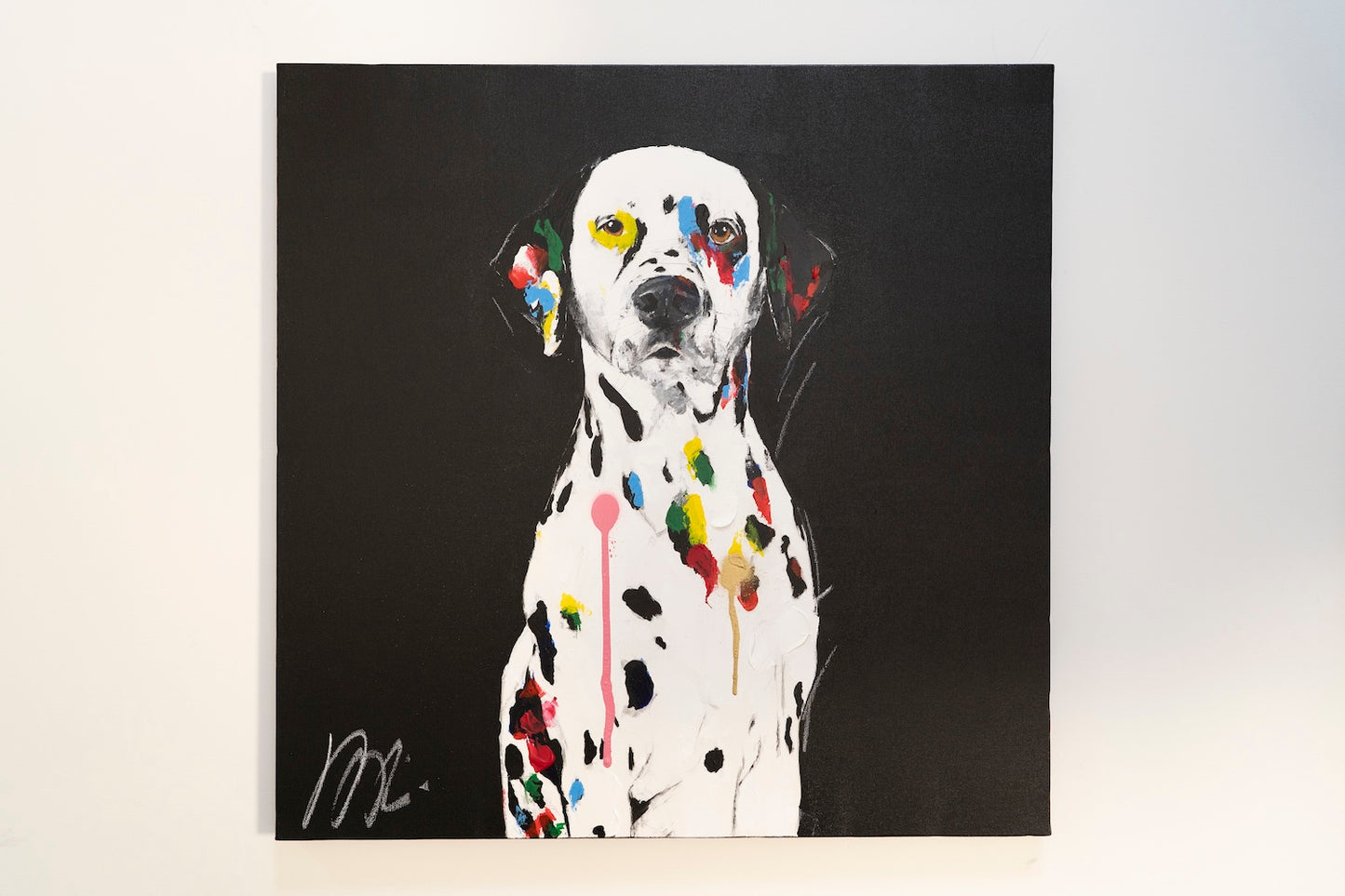 Title of artwork "Dalmatian" contemporary painting
