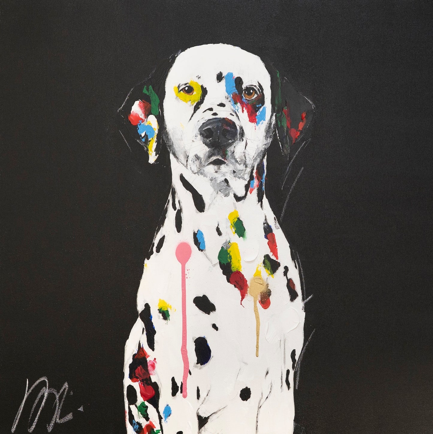 Title of artwork "Dalmatian" contemporary painting