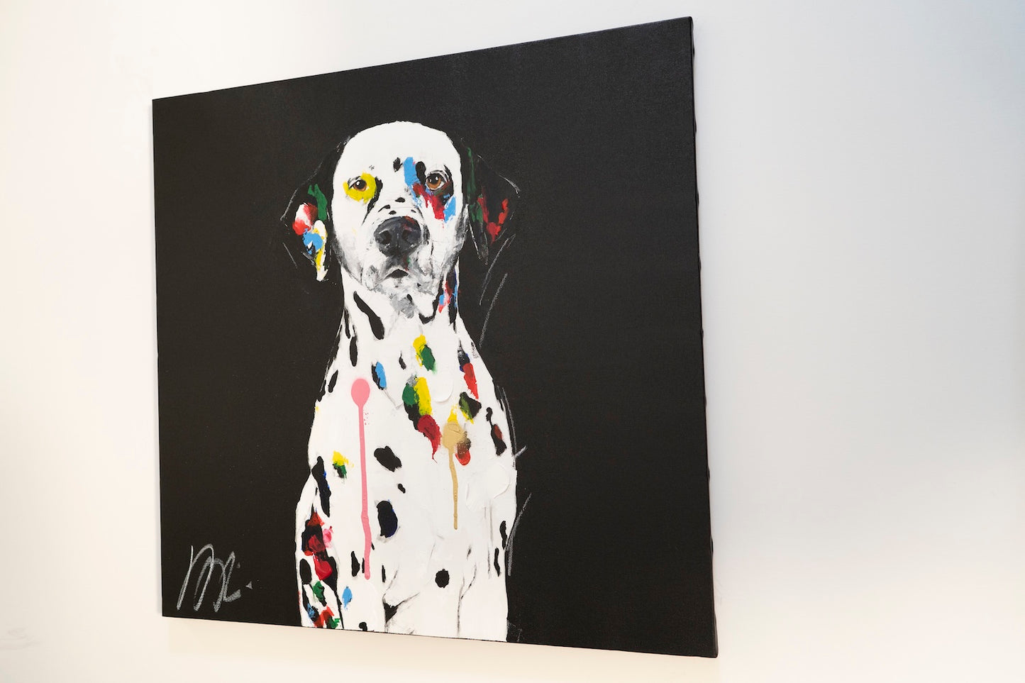 Title of artwork "Dalmatian" contemporary painting