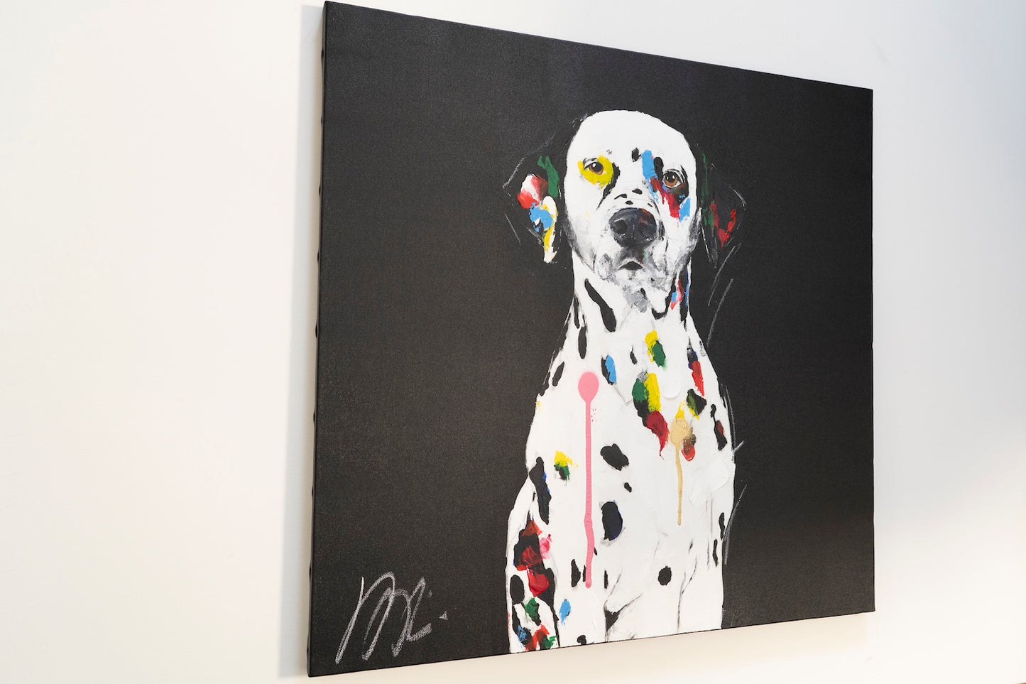 Title of artwork "Dalmatian" contemporary painting