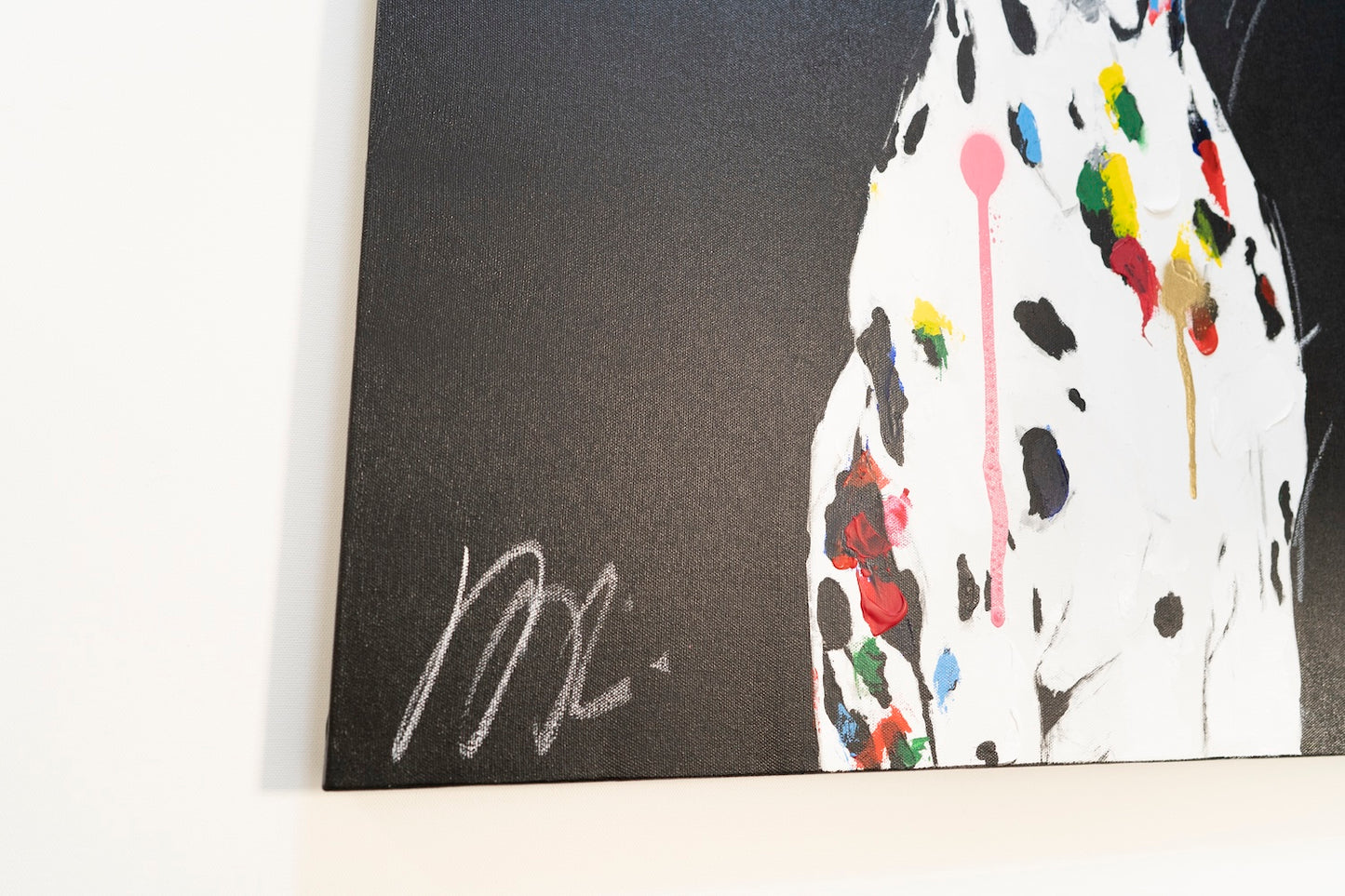 Title of artwork "Dalmatian" contemporary painting