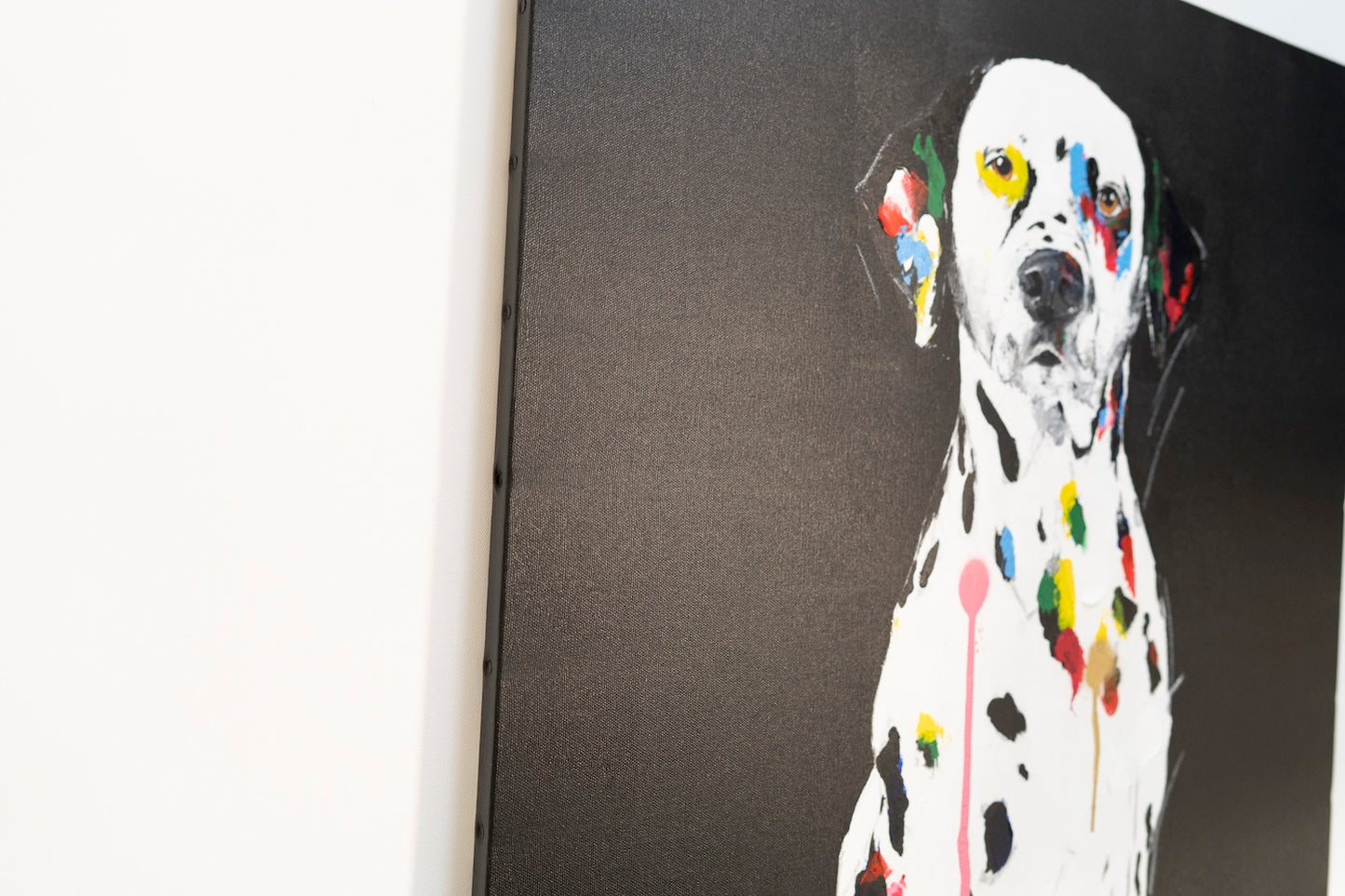 Title of artwork "Dalmatian" contemporary painting