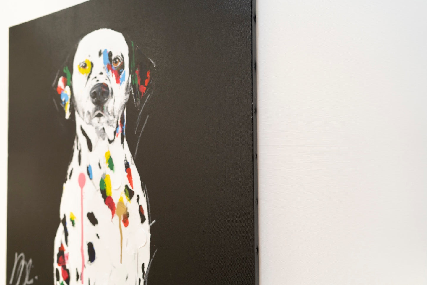 Title of artwork "Dalmatian" contemporary painting